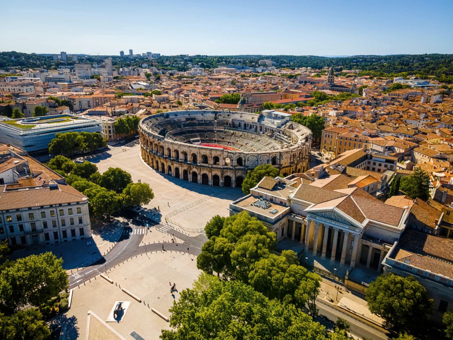 Vue de Nîmes